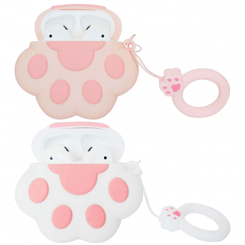 

Силиконовый футляр Paw для наушников AirPods + кольцо (128309)