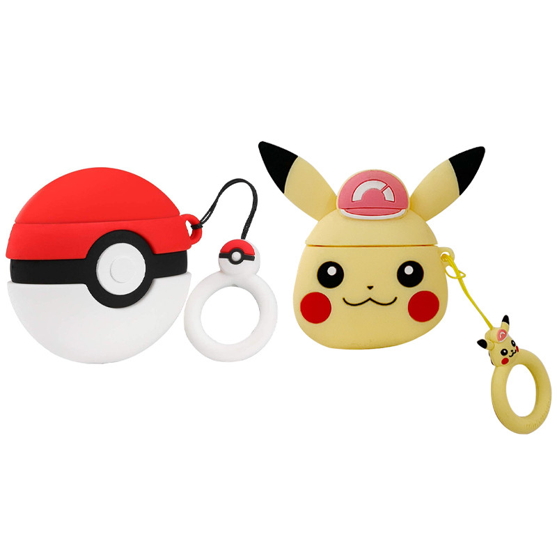 

Силиконовый футляр Pokemon series для наушников AirPods + кольцо (128283)