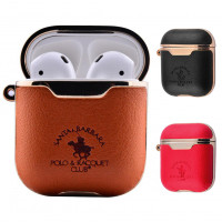 

Кожаный футляр Polo Leather series для наушников AirPods 1/2