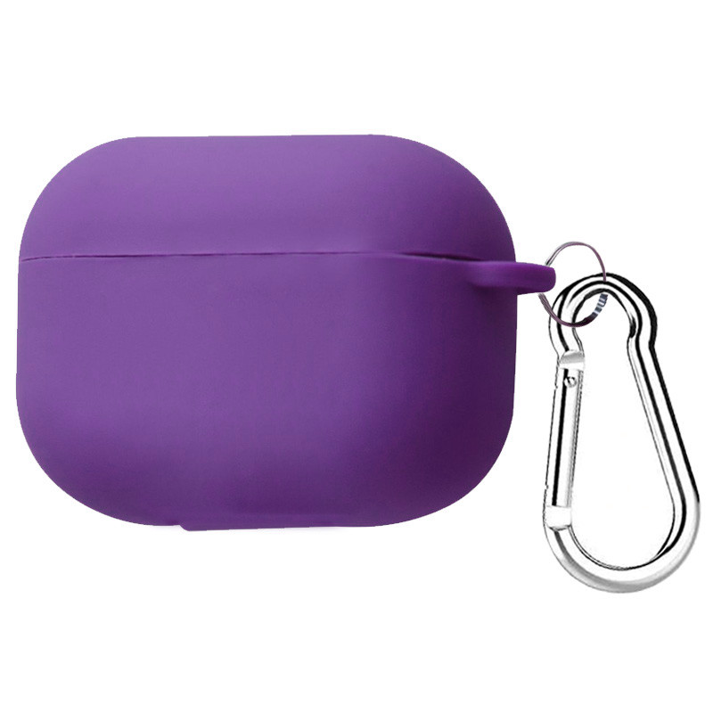 

Силиконовый футляр с карабином для наушников AirPods Pro Фиолетовый / Purple (123585)