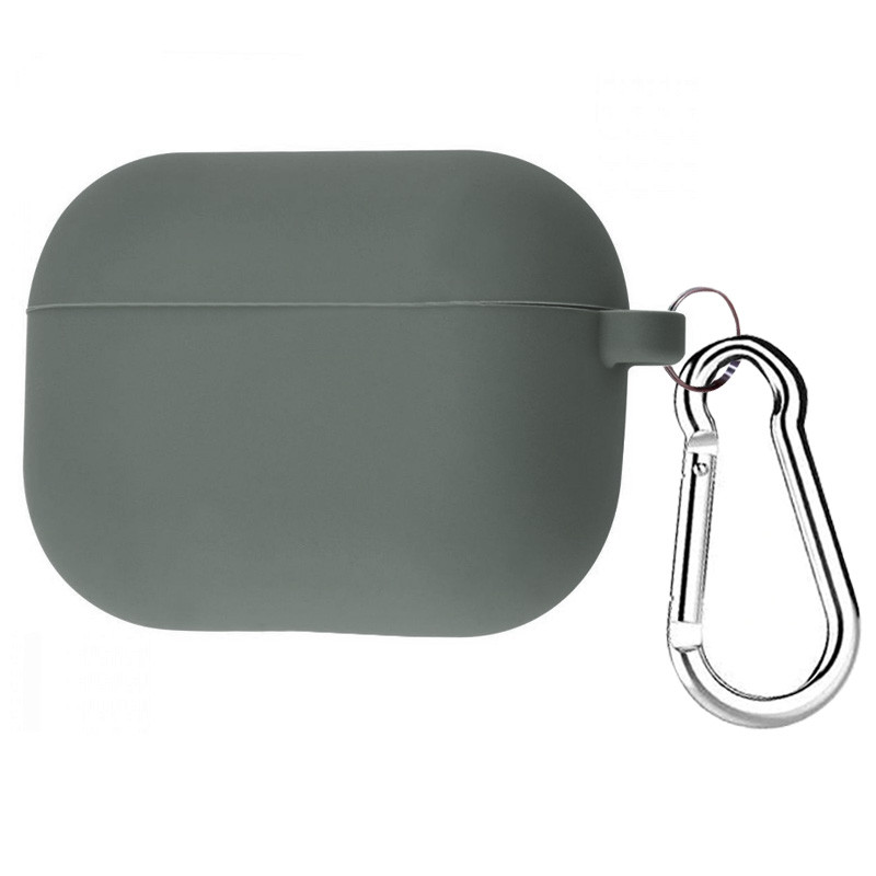 

Силиконовый футляр с карабином для наушников AirPods Pro Оливковый / Olive (123580)