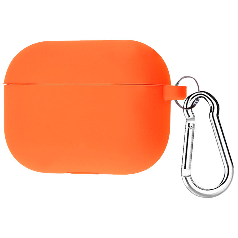

Силиконовый футляр с карабином для наушников AirPods Pro Персиковый / Peach (123576)