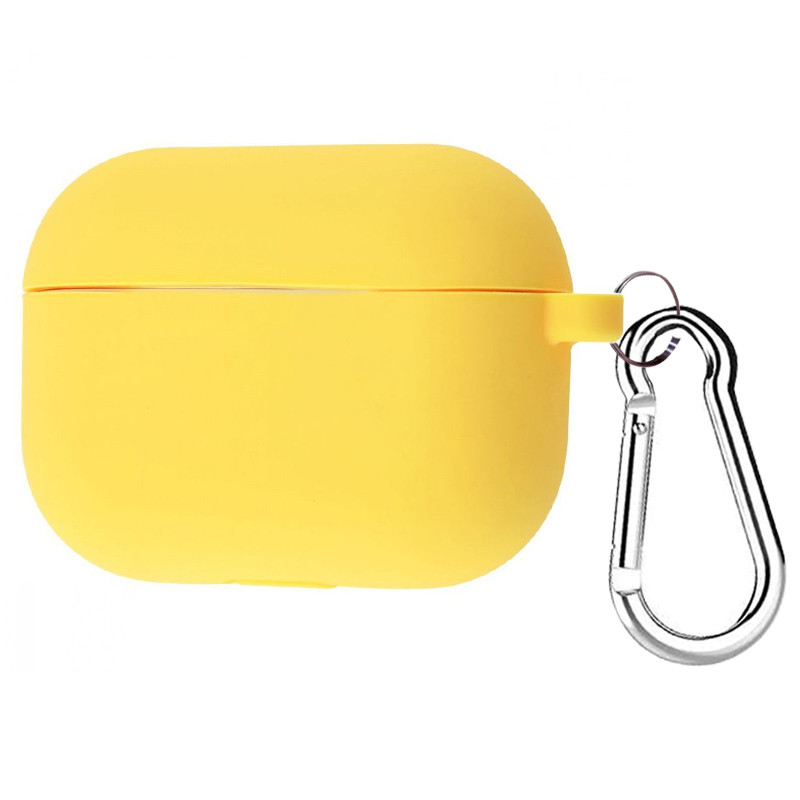 

Силиконовый футляр с карабином для наушников AirPods Pro Желтый / Yellow (123578)