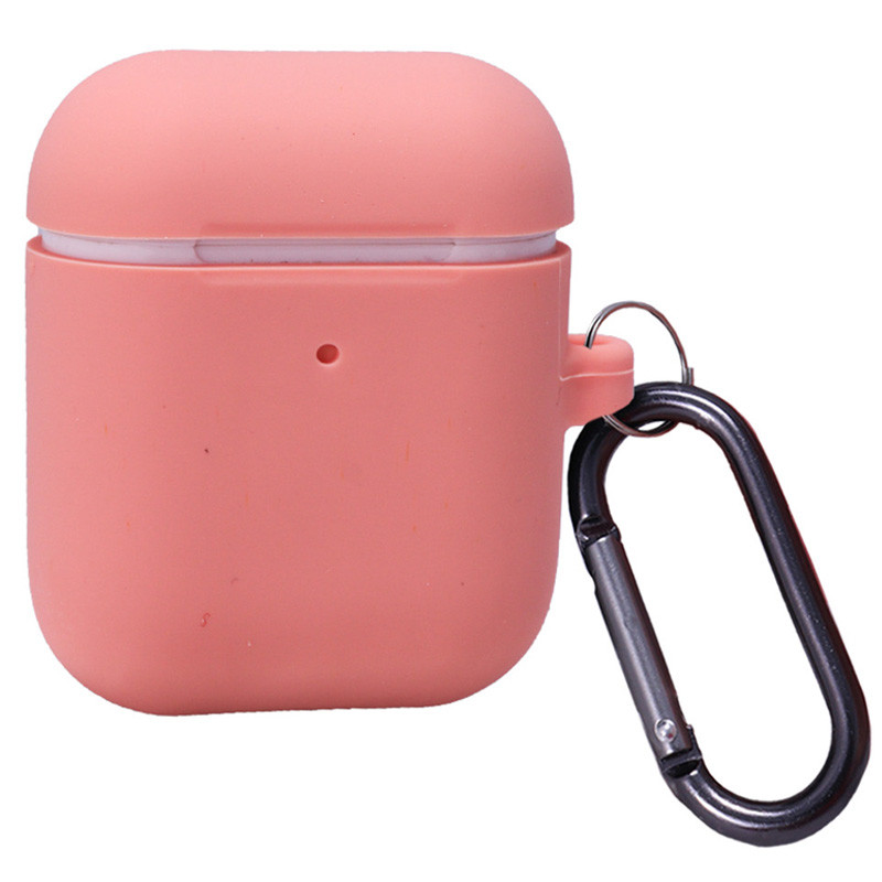 

Силиконовый футляр с карабином для наушников AirPods Розовый / Flamingo (141363)