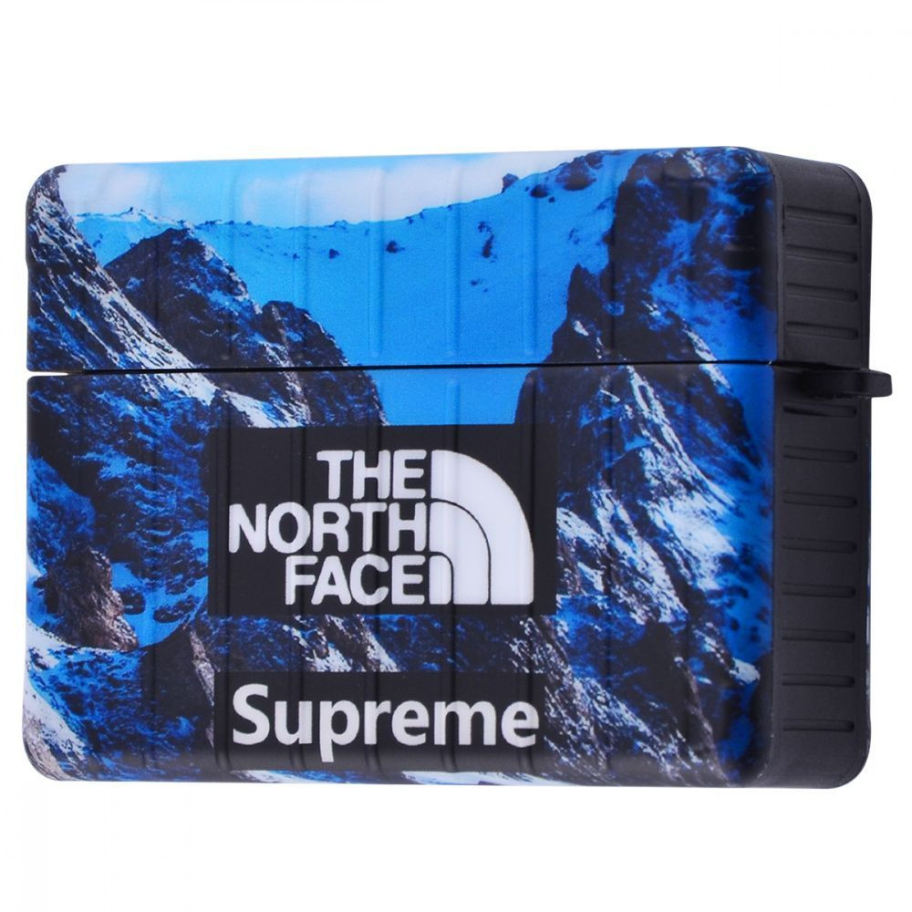 

Силиконовый футляр Square Cool case для наушников AirPods Pro The north face / blue (127597)