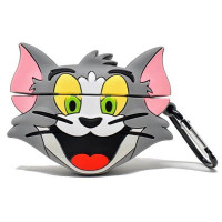 Силиконовый футляр Tom & Jerry series для наушников AirPods Pro + карабин