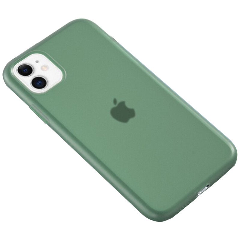 

Силиконовый матовый полупрозрачный чехол для Apple iPhone 11 (6.1") Зеленый / Pine green (118857)