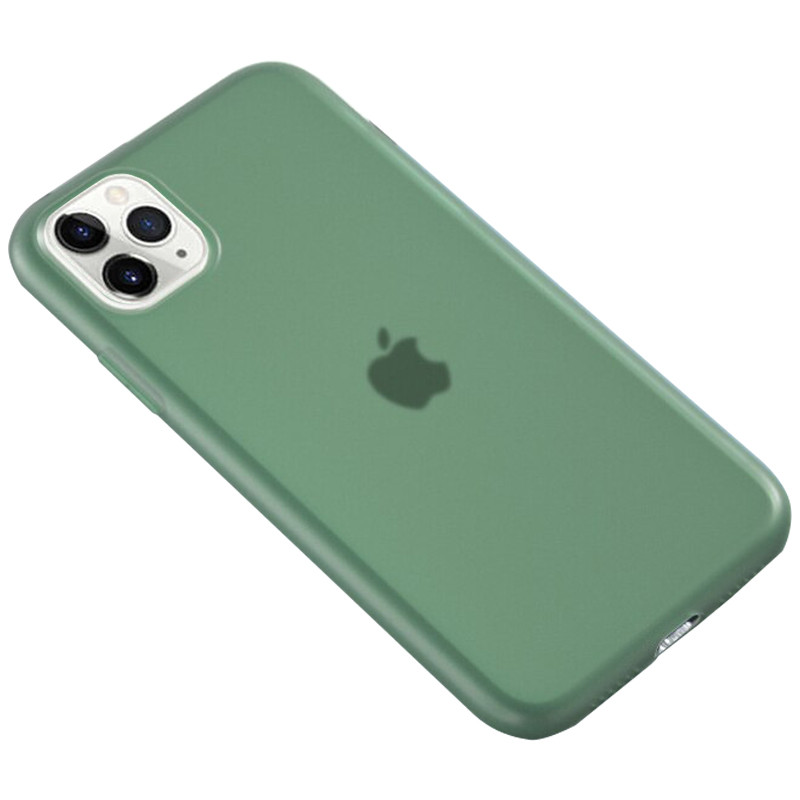 

Силіконовий матовий напівпрозорий чохол для Apple iPhone 11 Pro Max (6.5") (Зелений / Pine green)