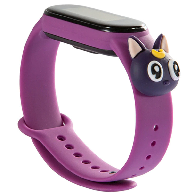 

Силиконовый ремешок Cartoon Face для Xiaomi Mi Band 5 / 6 Фиолетовый / Кот Сейлормун (144247)