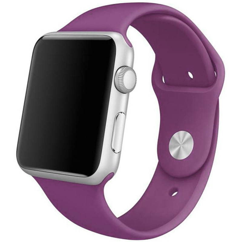 

Силиконовый ремешок для Apple watch 38mm/40mm/41mm (Фиолетовый / Grape)