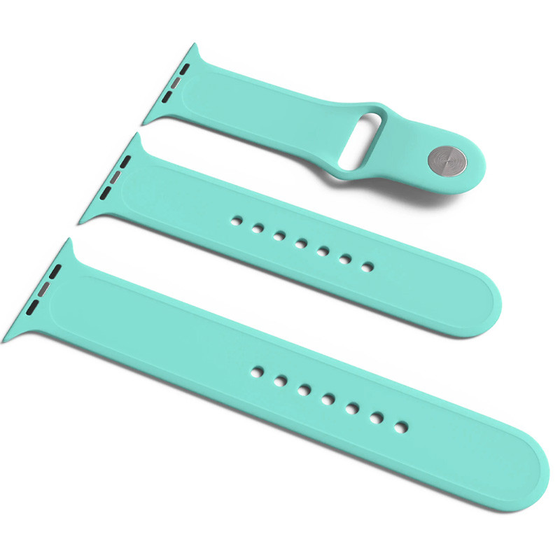 

Силиконовый ремешок для Apple Watch Sport Band 38 / 40 (S/M & M/L) 3pcs Бирюзовый / Marine Green (133126)