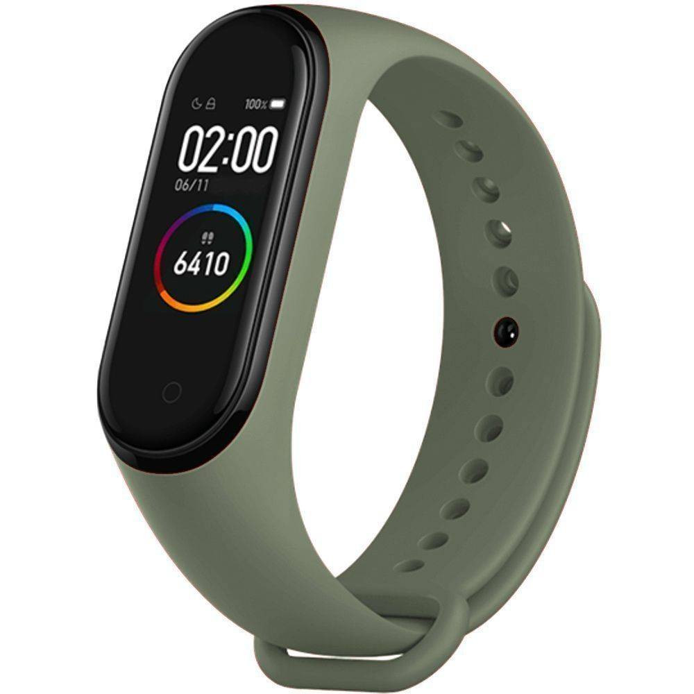 

Силиконовый ремешок для Xiaomi Mi Band 3/4 Оливковый / Olive (142124)