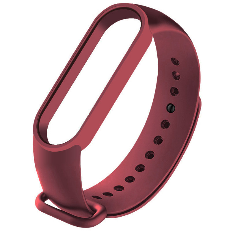 

Силиконовый ремешок для Xiaomi Mi Band 5 / 6 Бордовый / Maroon (136351)