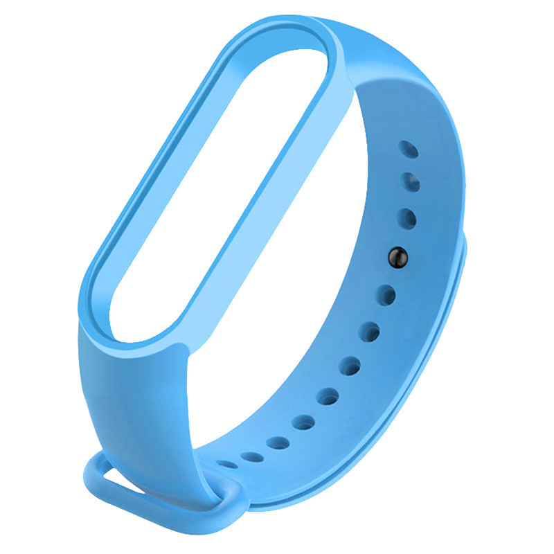 

Силиконовый ремешок для Xiaomi Mi Band 5 / 6 Голубой / Light Blue (138565)