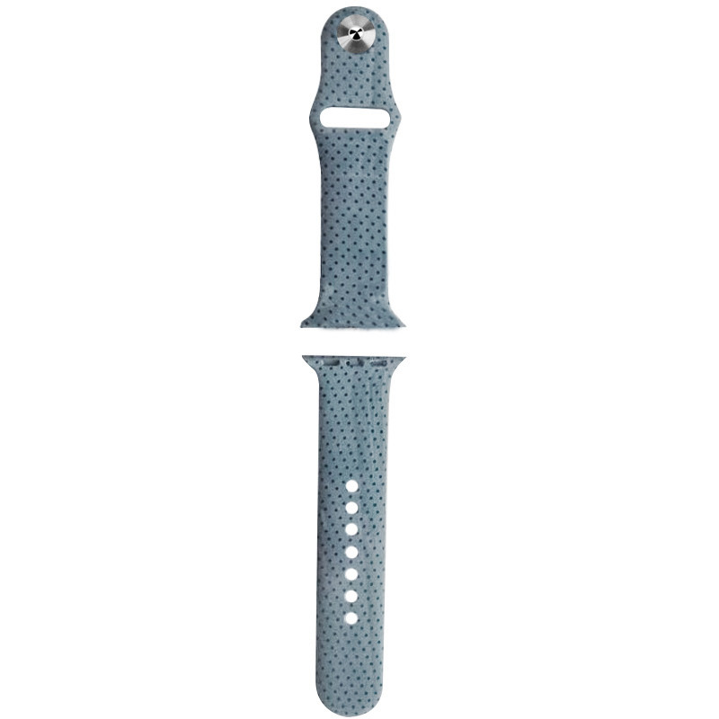 

Силиконовый ремешок с рисунком для Apple watch 38mm / 40mm Серый/Точки (133177)