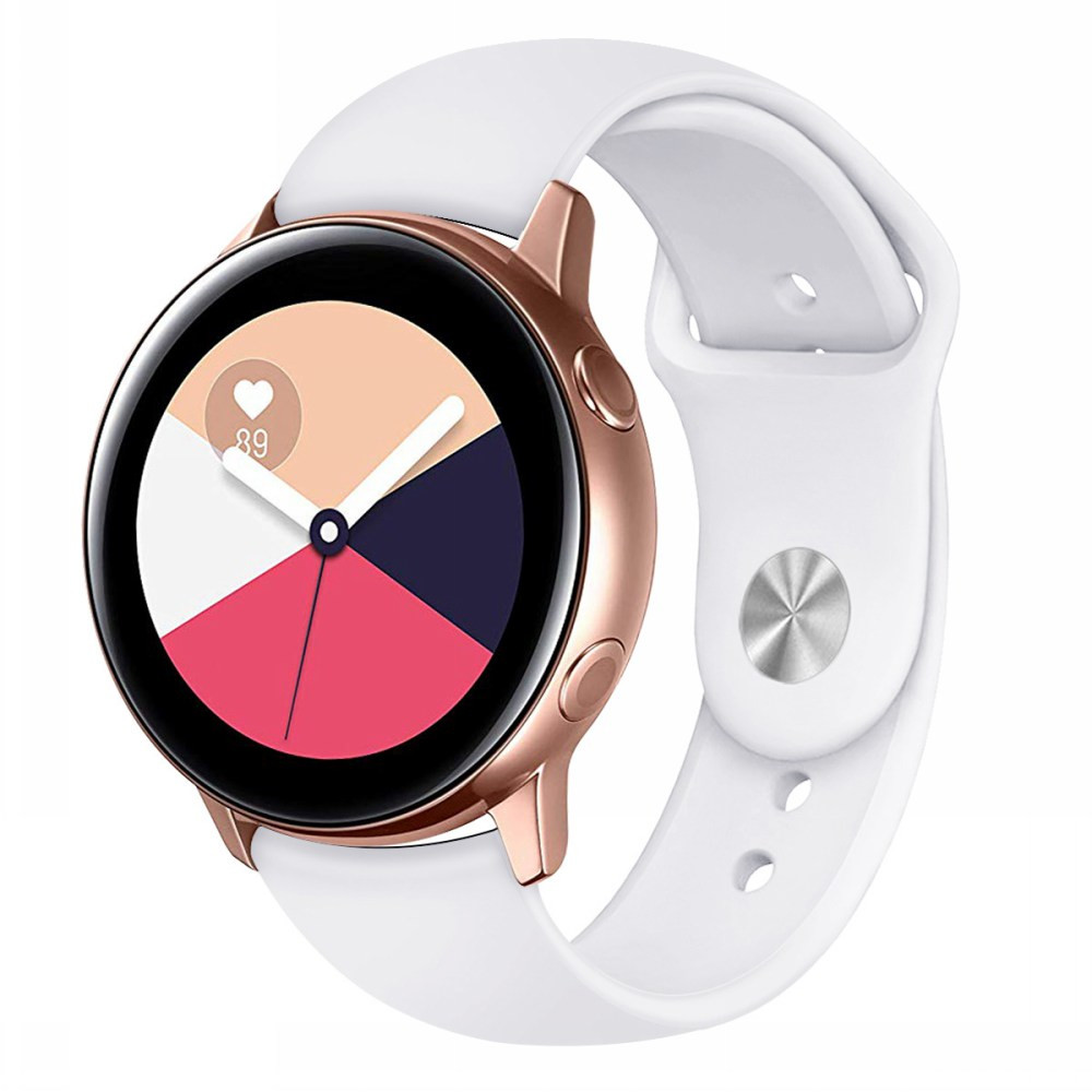 

Силиконовый ремешок Sport для Xiaomi Amazfit/Samsung 20 mm Белый / White (132301)