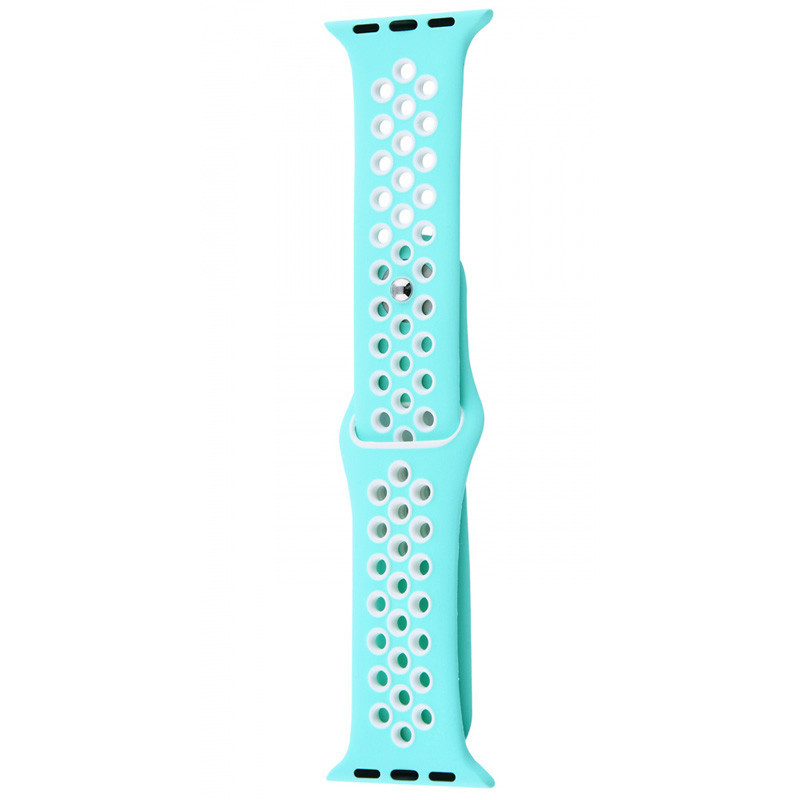 

Силиконовый ремешок Sport Nike+ для Apple watch 38mm / 40mm marine green/white (109604)