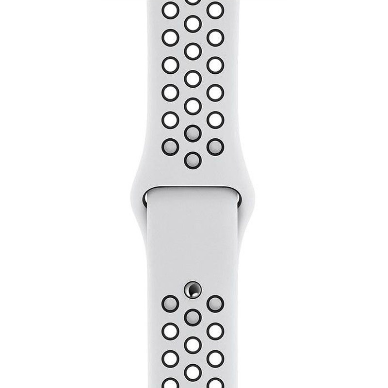 

Силиконовый ремешок Sport Nike+ для Apple watch 42mm / 44mm Серо - черный (142796)