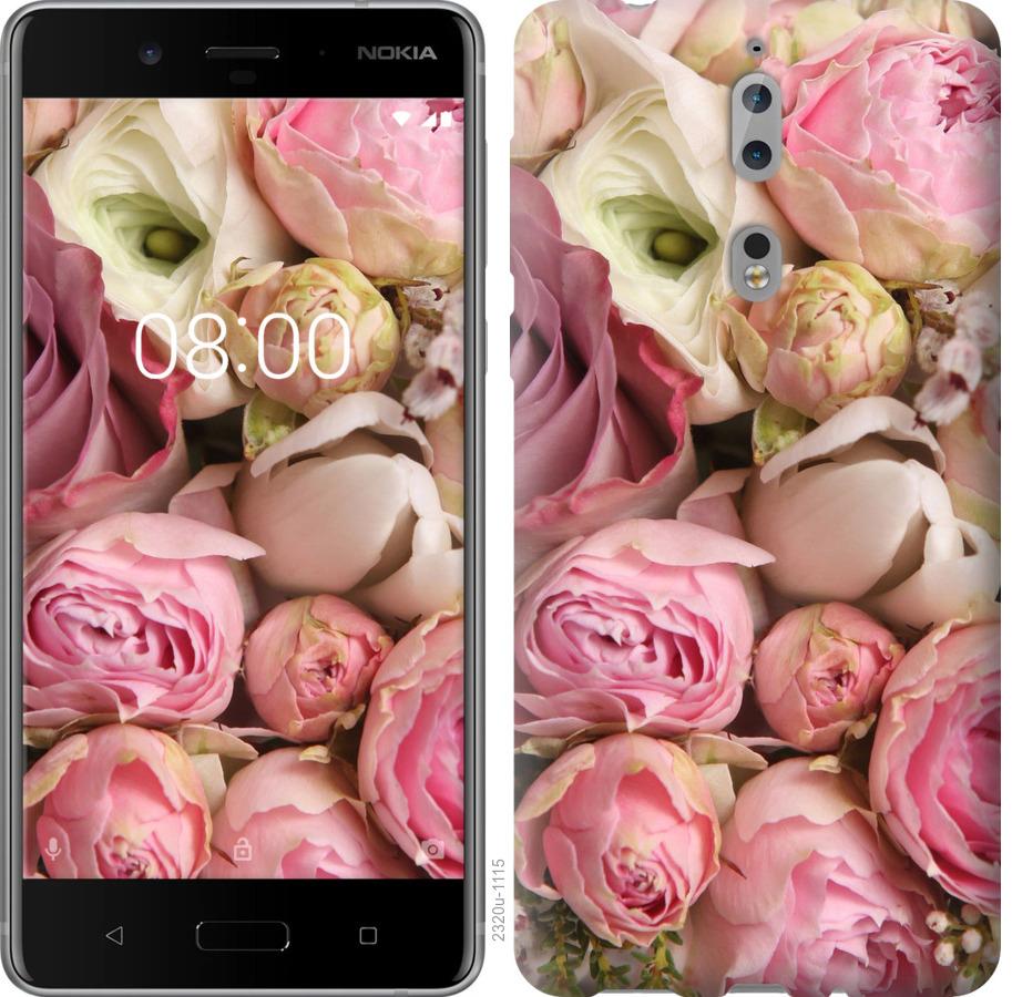 

Чехол на Nokia 8 Розы v2