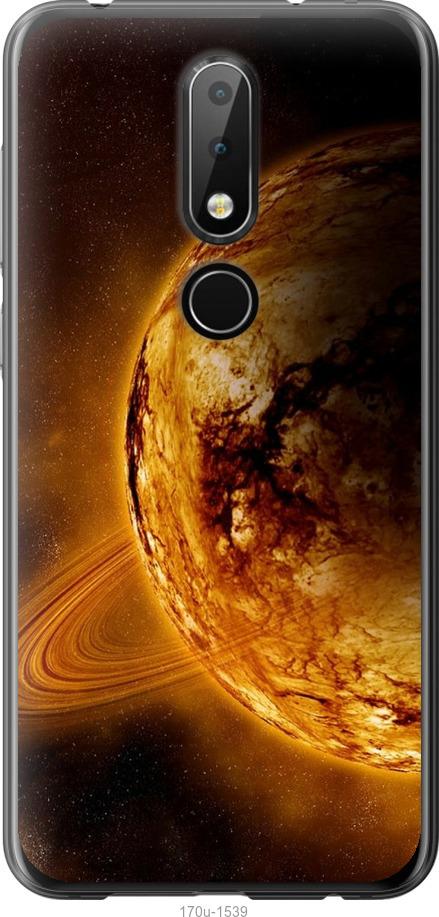 

Чехол на Nokia 6.1 Plus Жёлтый Сатурн