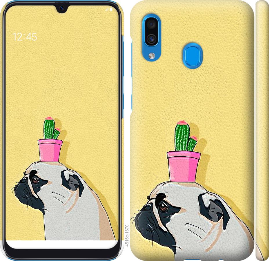 

Чохол на Samsung Galaxy A30 2019 A305F Мопс з кактусом