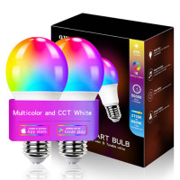 Світлодіодна RGB лампочка Smart bulb light 2pcs with Bluetooth E27 with app