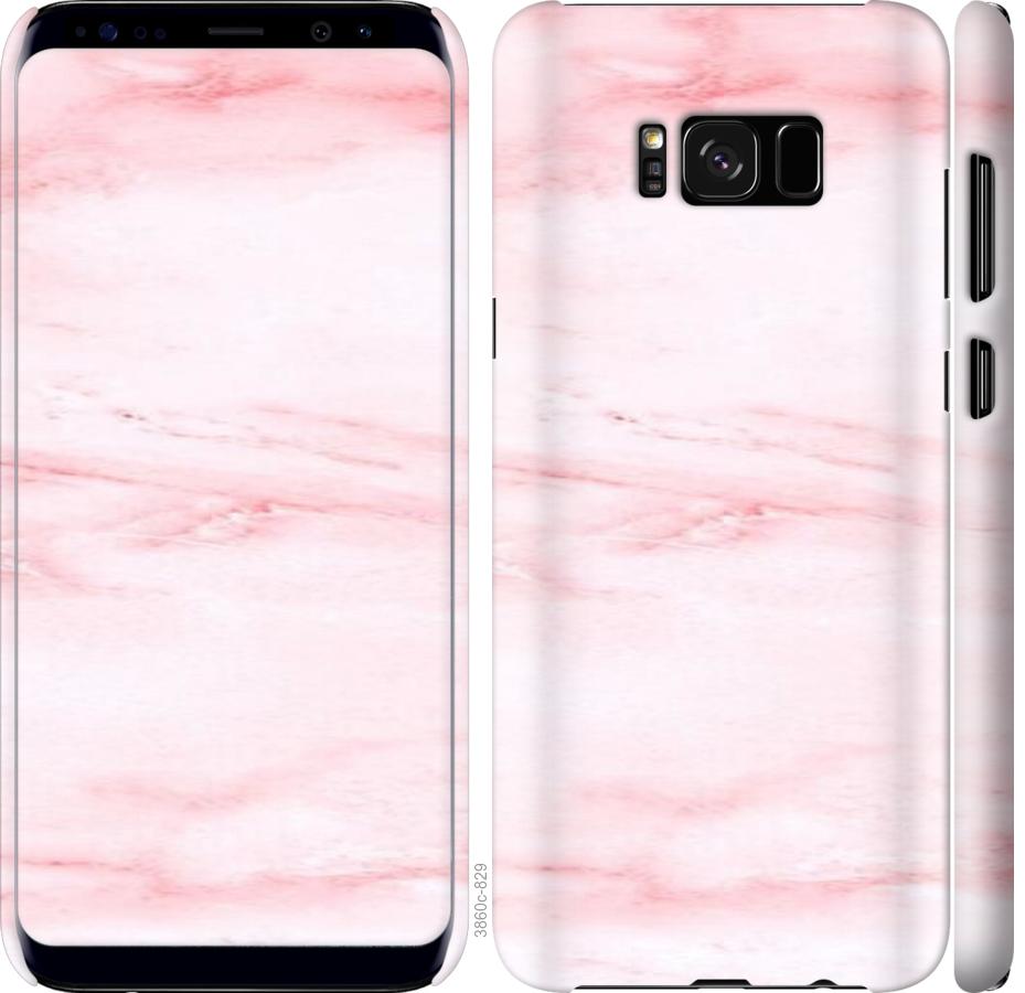 

Чехол на Samsung Galaxy S8 розовый мрамор