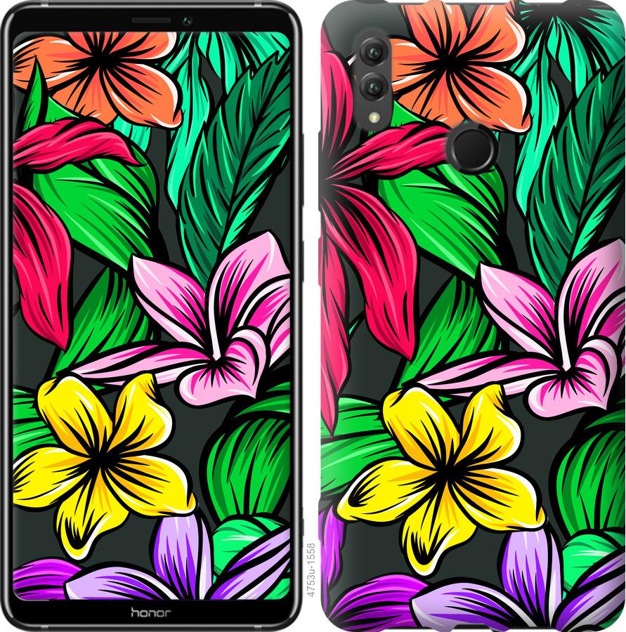 

Чехол на Huawei Honor Note 10 Тропические цветы 1