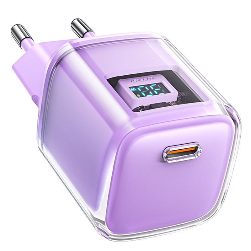 

МЗП Acefast A53 Sparkling series PD30W GaN (USB-C)для Зарядные устройства (Alfalfa purple)