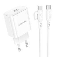 СЗУ Borofone BA81A PD20W (1USB-C) + Type-C to Type-C