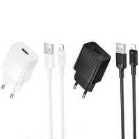 СЗУ Borofone BAS71A Source 10.5W (1USB-A) + кабель USB to Lightning