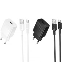 СЗУ Borofone BAS71A Source 10.5W (1USB-A) + кабель USB to Type-C