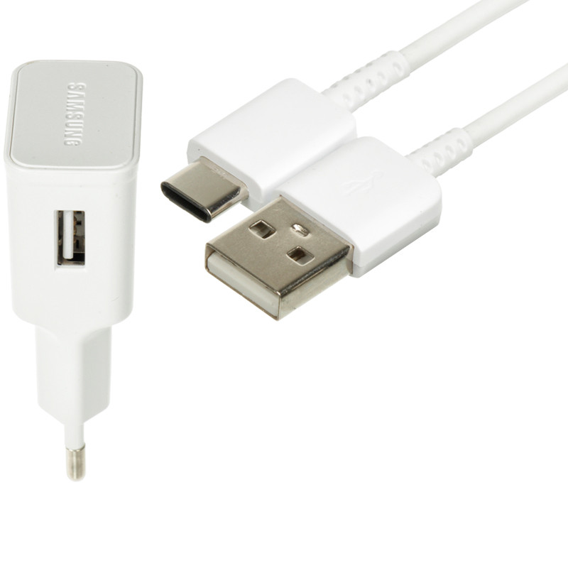 

СЗУ для Samsung S10 / S10+ (5V-2A/9V-1.6A) + кабель USB to Type-C (box) Белый (134609)