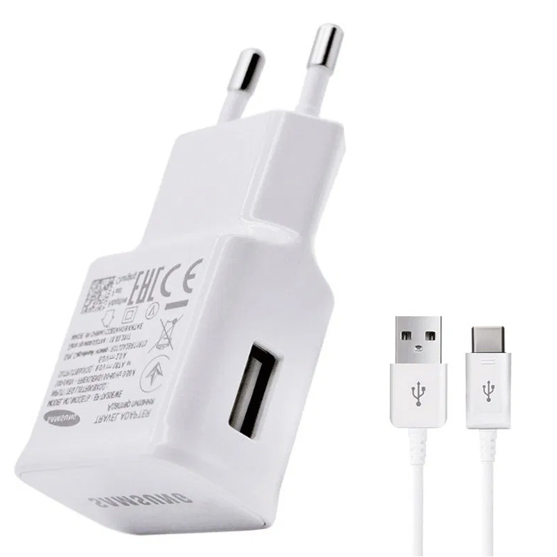 

СЗУ Samsung Travel Adapter (2A/15W) + кабель USB to Type-C, в упак. Белый (134613)