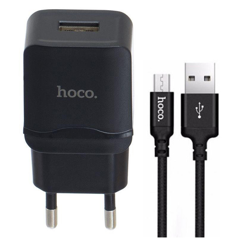 

СЗУ Hoco C27A 2.4A 1USB + microUSB Черный (123894)