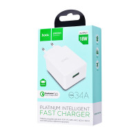 

СЗУ Hoco C34A Platinum QC3.0A 1USB