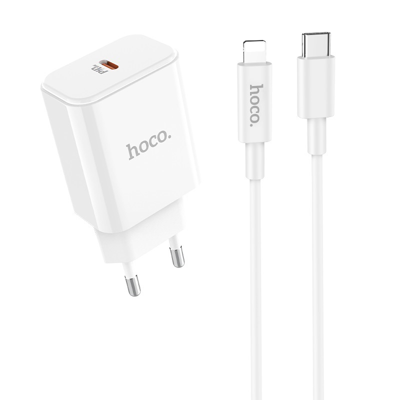

МЗП HOCO C71A PD3.0 + Cable (Type-C to Lightning) (white)