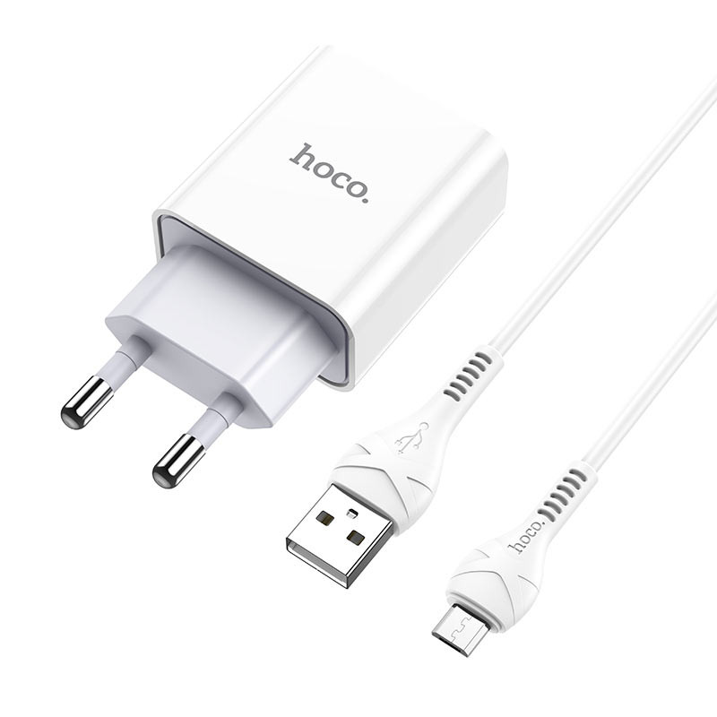 

СЗУ HOCO C81A (1USB/2.1A) + MicroUSB Белый (162792)