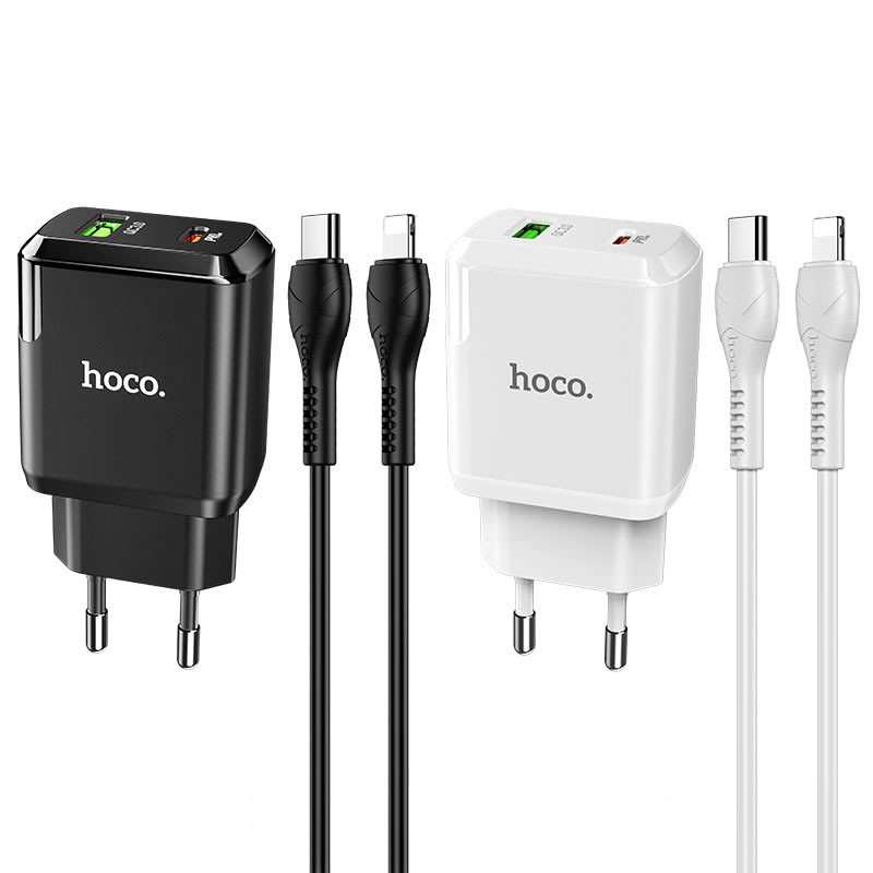 

СЗУ Hoco N5 Favor 20W PD+QC3.0 Type-C to Lightningдля Зарядные устройства (165320)