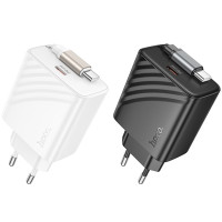 СЗУ Hoco N57 Full PD20W with retractable cable Type-C (2USB-C)