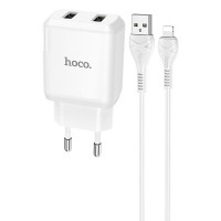МЗП HOCO N7 (2USB/2,1A) + USB - Lightning