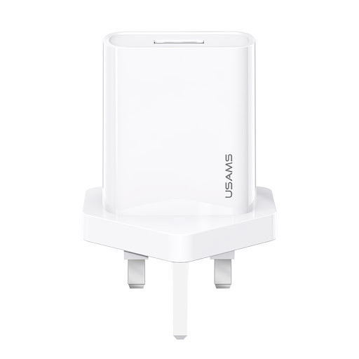 

СЗУ USAMS US-CC116 T18 Single USB Travel Charger (UK Plug) Белый (202183)