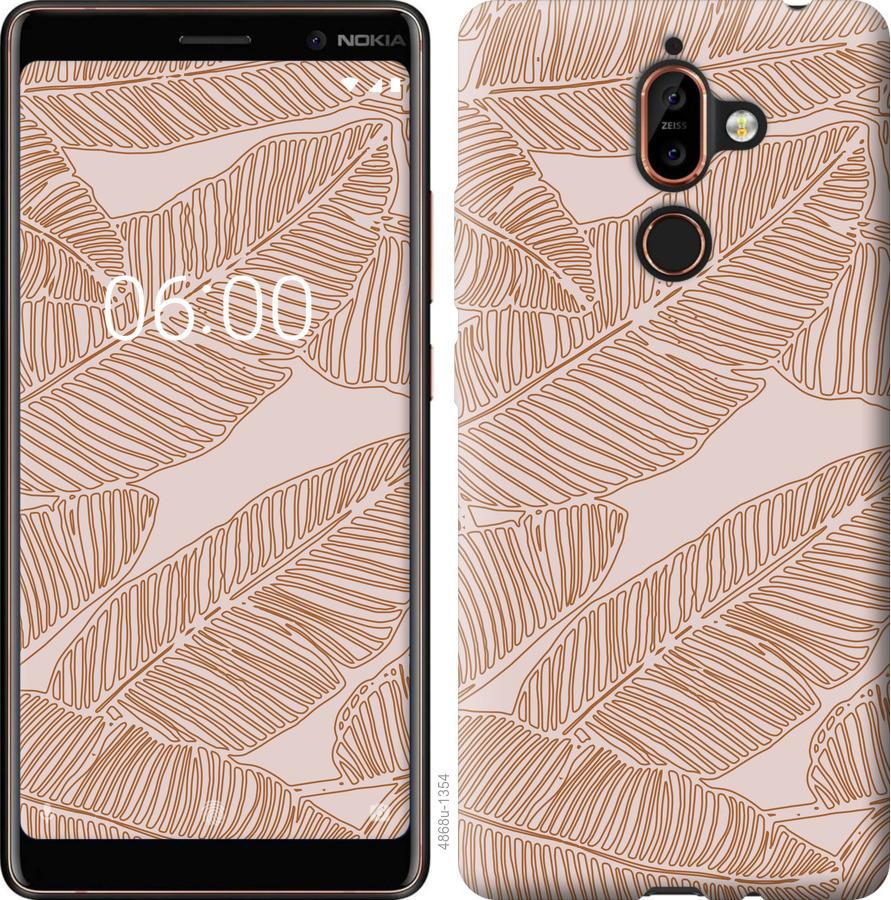 

Чехол на Nokia 7 Plus Листья банана