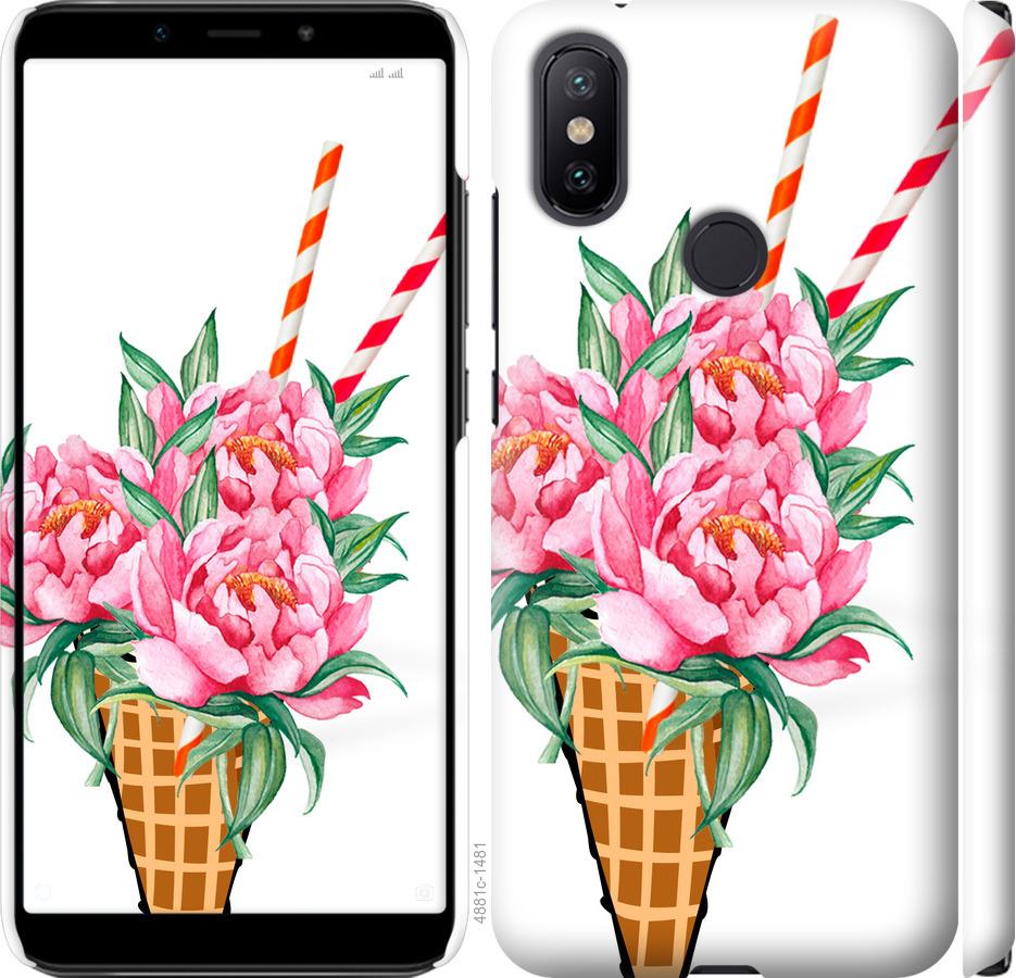 

Чохол на Xiaomi Mi A2 Морозиво-піони