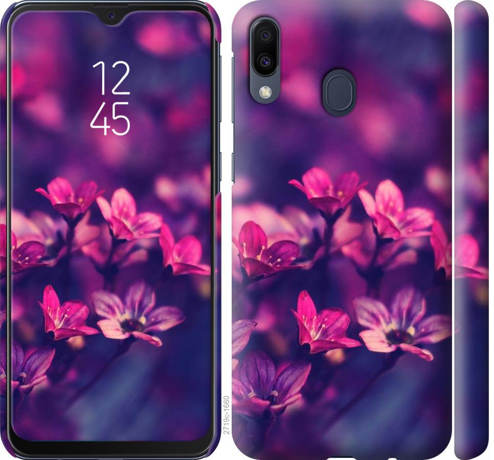 

Чохол на Samsung Galaxy M20 Пурпурні квіти