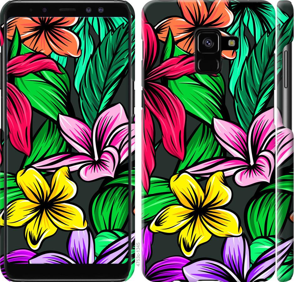 

Чохол на Samsung Galaxy A8 Plus 2018 A730F Тропічні квіти 1