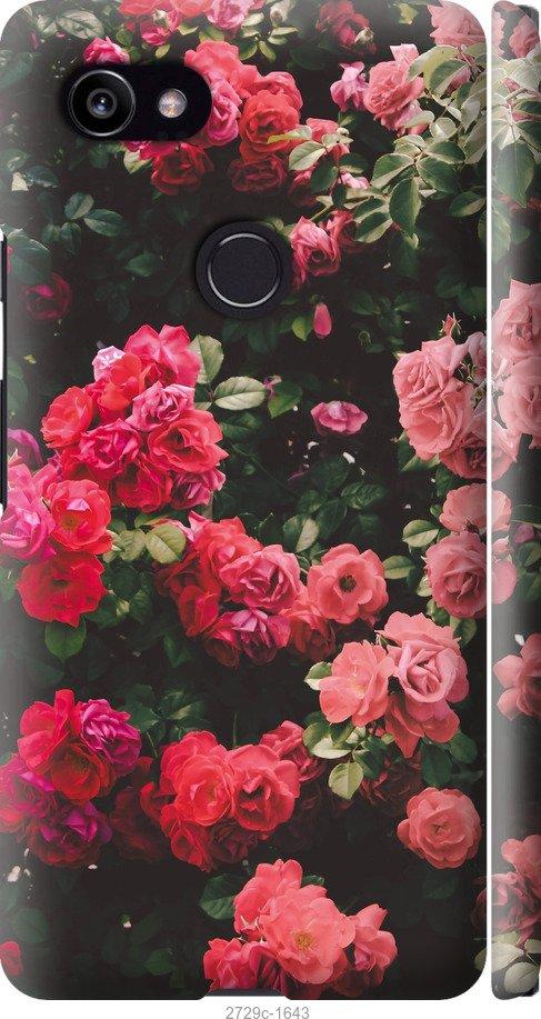 

Чехол на Google PixeL 2 XL Куст с розами