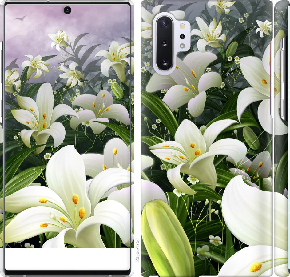 

Чохол на Samsung Galaxy Note 10 Plus білі лілії