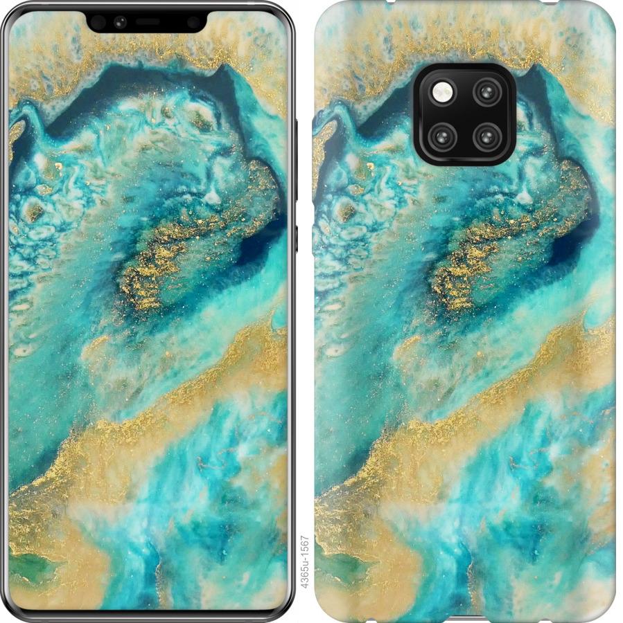 

Чехол на Huawei Mate 20 Pro Green marble