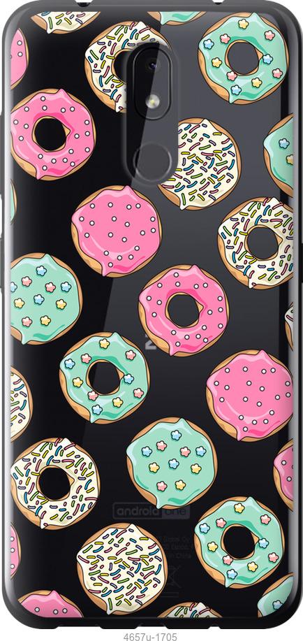 

Чехол на Nokia 3.2 Пончики 1